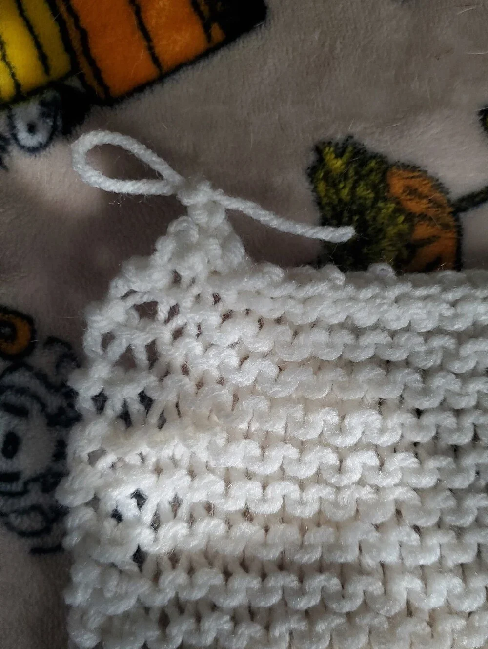 Handmade White Knit Baby Washcloth - Kids Accessories